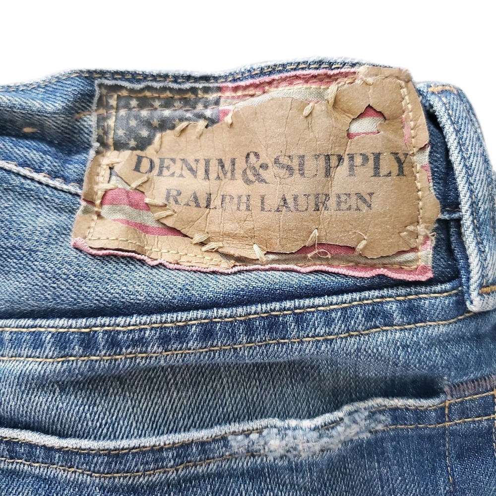 Ralph Lauren Denim & Supply Men's Jeans Bootcut 32x30 Distressed Faded - Picture 9 of 12